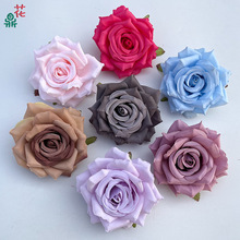 钻石玫花头 角玫花朵 DIY头饰服饰花材仿真花 高品质工厂直销假花