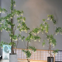 绿植物水石榕酒店名宿大客厅店铺茶室橱窗落地花艺装饰树