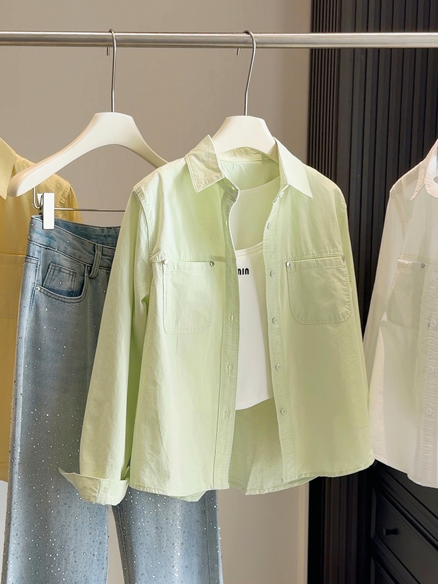 Spring yellow shirt