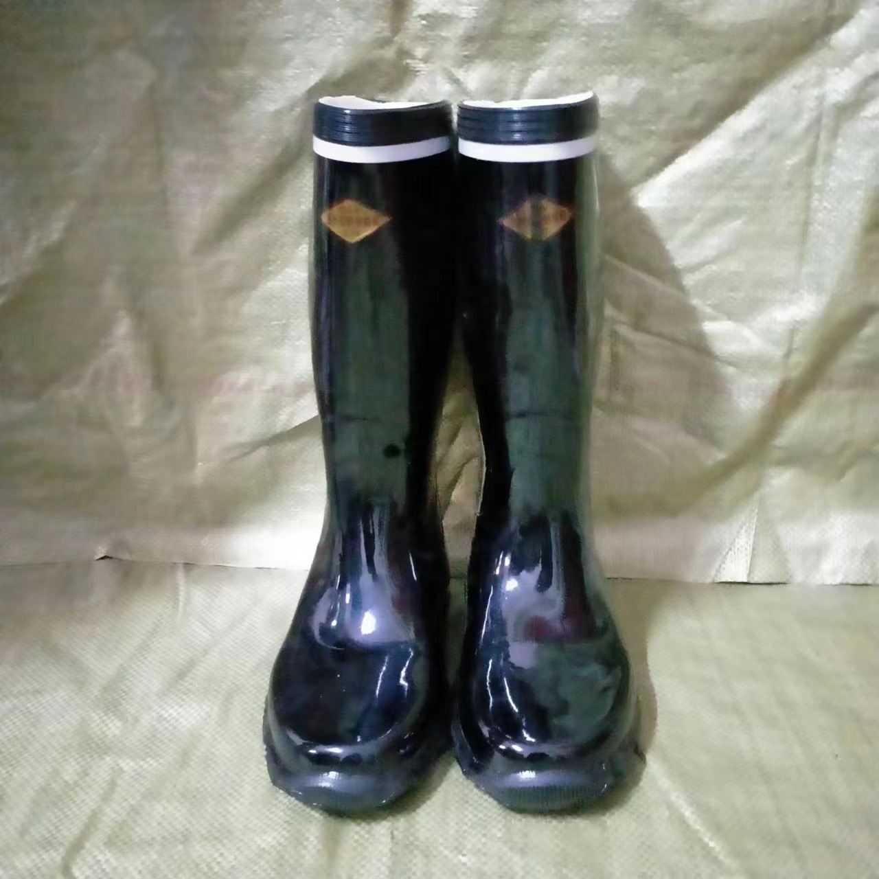 金步安10KV绝缘靴高筒高压电工绝缘胶靴黑色舒适防滑水靴