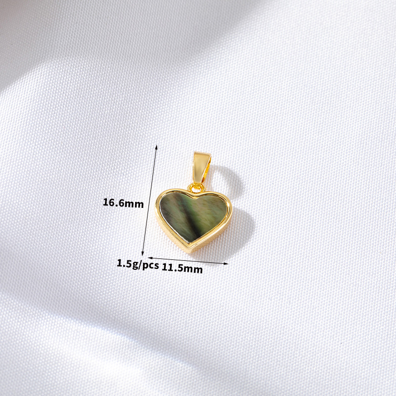 Simple Style Heart Shape Copper Plating Gold Plated Jewelry Accessories display picture 3