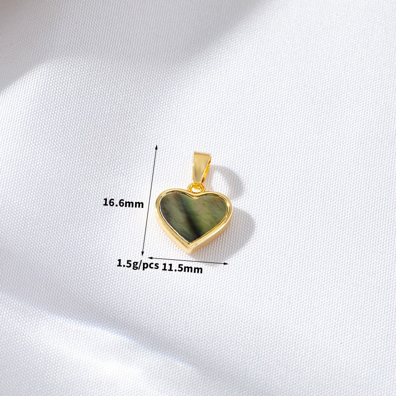 Комплект подвесок и бусин, покрытие 14K золото или палладий, перламутровые вставки, клевер и геометрические формы
