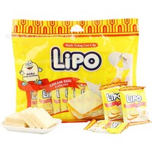 越南進口 LIPO面包干利葡奶油面包干300g休閑食品辦公室零食批發