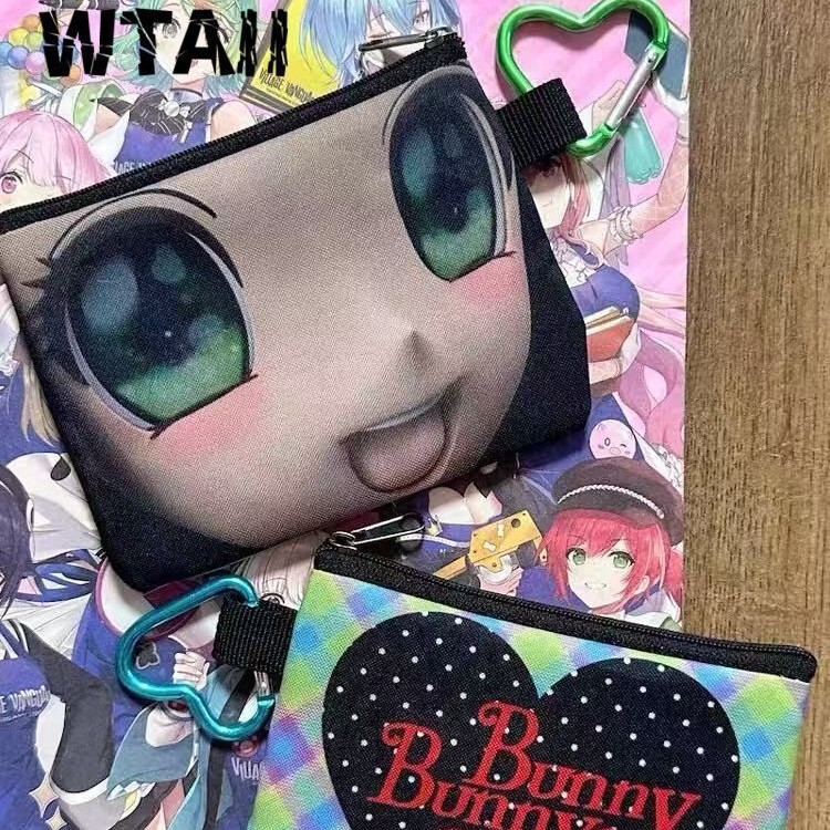 2026 New Model Y2K Cute Double-Sided Pattern Pendant Coin Purse Practical Small Card Holder