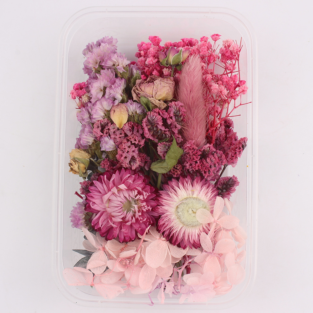 Flores secas preservadas hechas a mano, marco de fotos DIY, decoración mixta, materiales de aromaterapia, flores naturales, ramo de regalo para boda, San Valentín