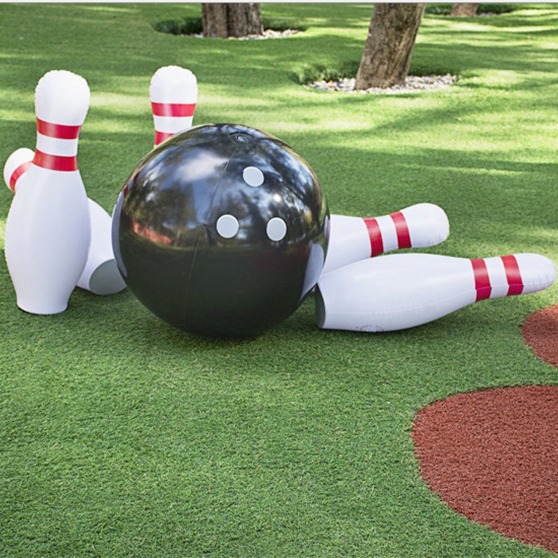 Wholesale PVC inflatable bowling balls for lawn play, children's outdoor toys, inflatable bowling ball covers.