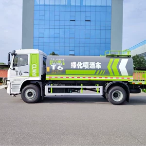 Chengli sprinkler truck manufacturer, Dongfeng 12-ton, 15-ton models, optional front-mounted electronic water cannon for foreign trade