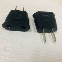 Pure Copper Dedicated US Standard Plug Adapter US to EU Standard Adapter with Round Socket Two Flat Blade Converter Plug