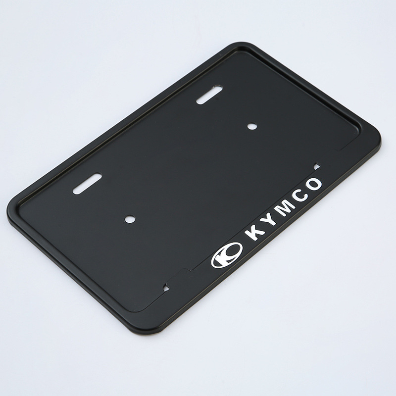 Marco de placa de licencia de acero inoxidable Marco de placa de licencia Comercio exterior modificado estándar americano Marco de placa de licencia de sello fijo tornillo Marco de placa de licencia de coche