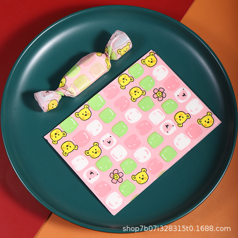 Papel de embalaje de papel de turrón embalaje de papel de caramelo embalaje de papel de turrón papel de caramelo de arroz glutinoso 100 piezas