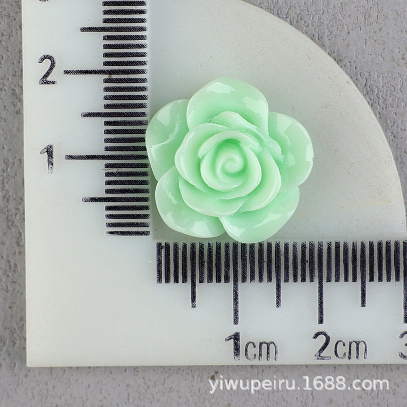 バラの花の樹脂の部品の髪飾りのbbクリップの材料のDIYクリームの携帯のケースの穴の靴のDIYの花