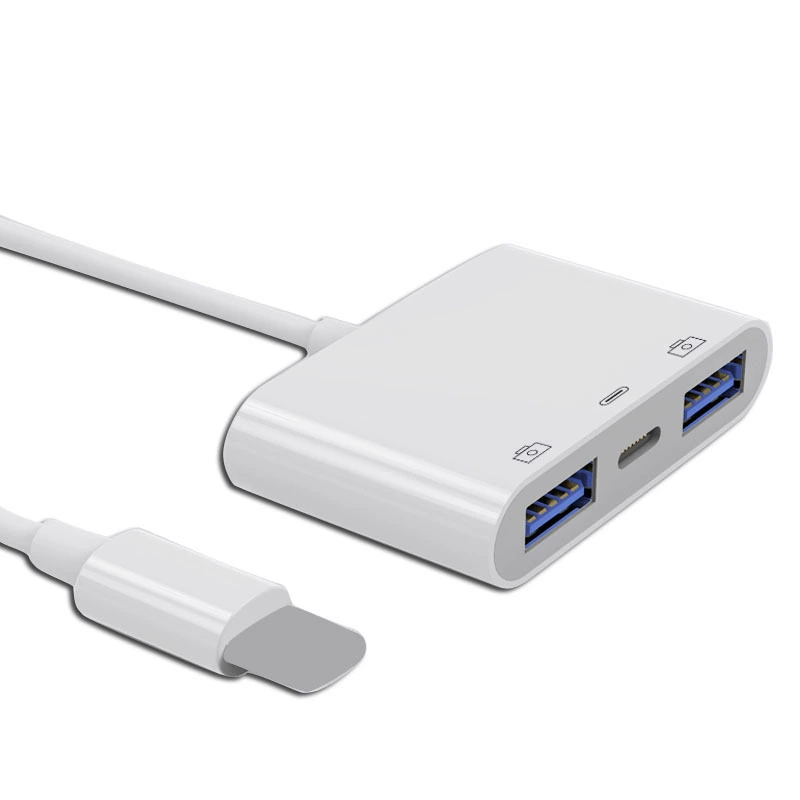 Suitable for Apple OTG rotor connectors outer U disk USB interface Lightning camera mouse mobile phone converter