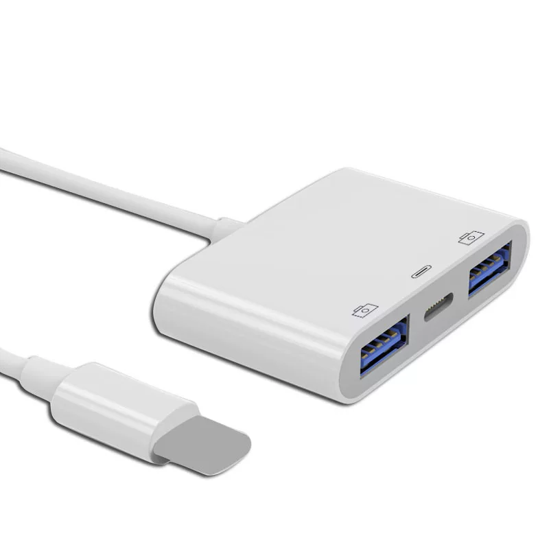 Suitable for Apple OTG rotor connectors outer U disk USB interface Lightning camera mouse mobile phone converter