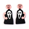 Ghost acrylic earrings, European style, halloween