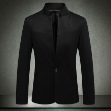 2020 秋冬季款 男装一粒扣休闲男士西装男立领上衣
