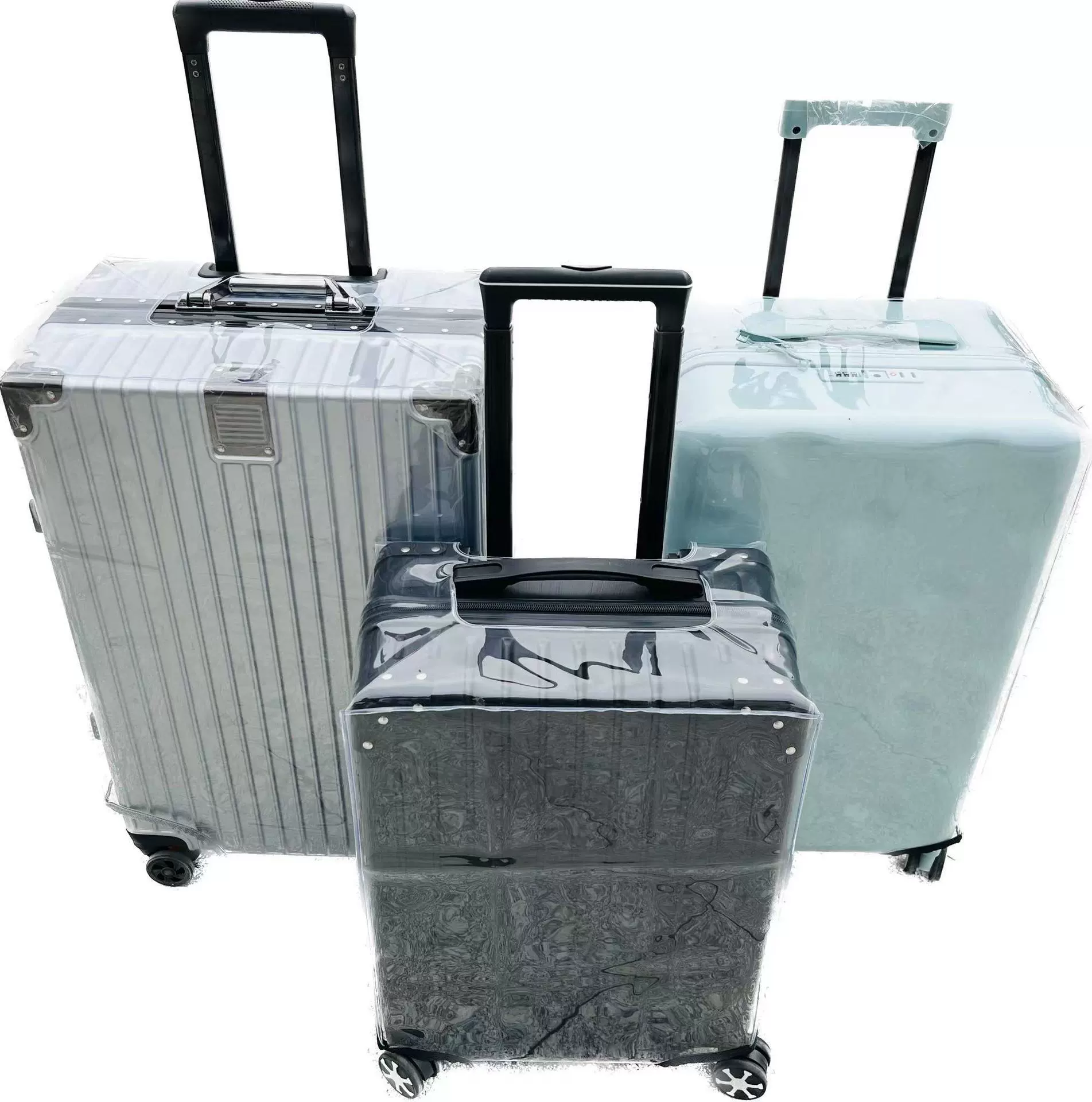 Производители прямые поставки ПВХ прозрачное напряжение без рамки Велкро Водонепроницаемый Чемодан Крышка