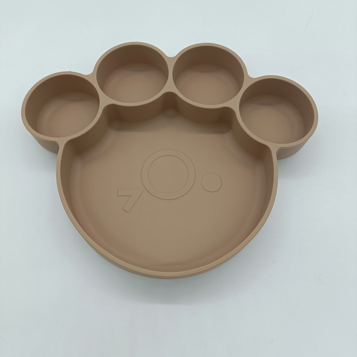 1317新品动物熊脚掌形硅胶餐盘