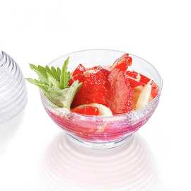 90ml一次性点心塑料杯甜点酱料碗圆形透明布丁杯亚马逊dessertcup