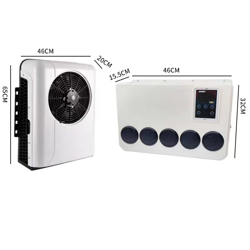 Cross-Border Backpack-Style Parking Air Conditioner 12V24V Dc Inverter Truck Rv Modified Vehicle Air Conditioner in Stock
