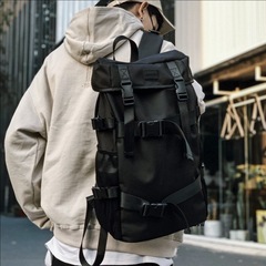 男性用リュックサックレジャー大容量旅行リュックサック軽やかなアウトドア徒歩登山バッグ工装学生用カバン女子