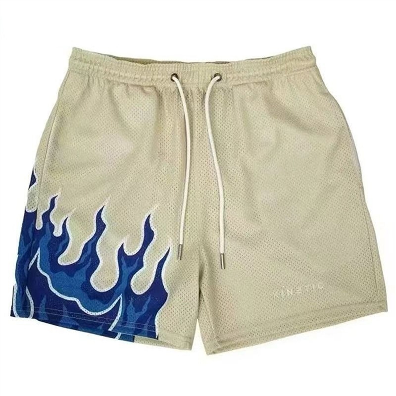Pantalones cortos americanos para hombres marca de tendencia retro marca de agua pantalones de baloncesto de secado rápido pantalones cortos de entrenamiento para hombres de verano