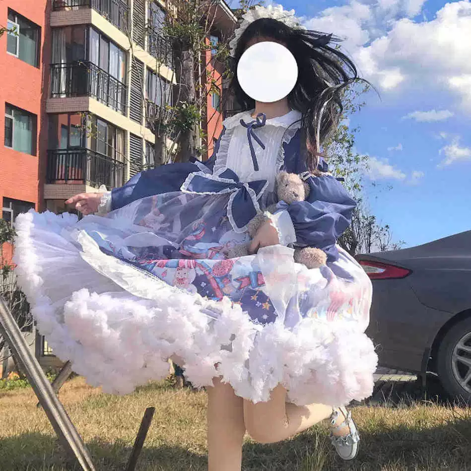 [Ткань имеет яркие блестки] Повседневное платье Dream Amusement Park OPLolita Lolita