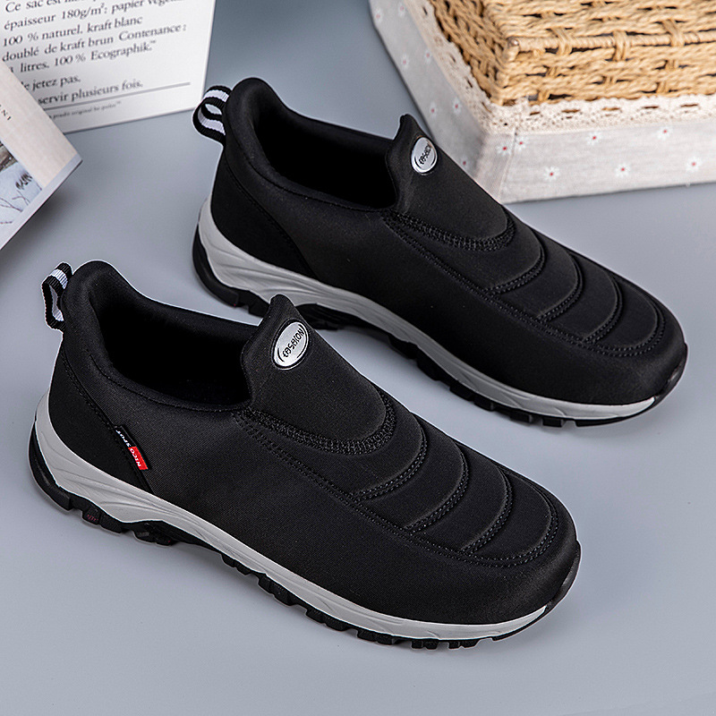 Zapatos para hombres de edad avanzada ensanchados y altos zapatos para caminar parejas de un pie zapatos antideslizantes de papá un cabello