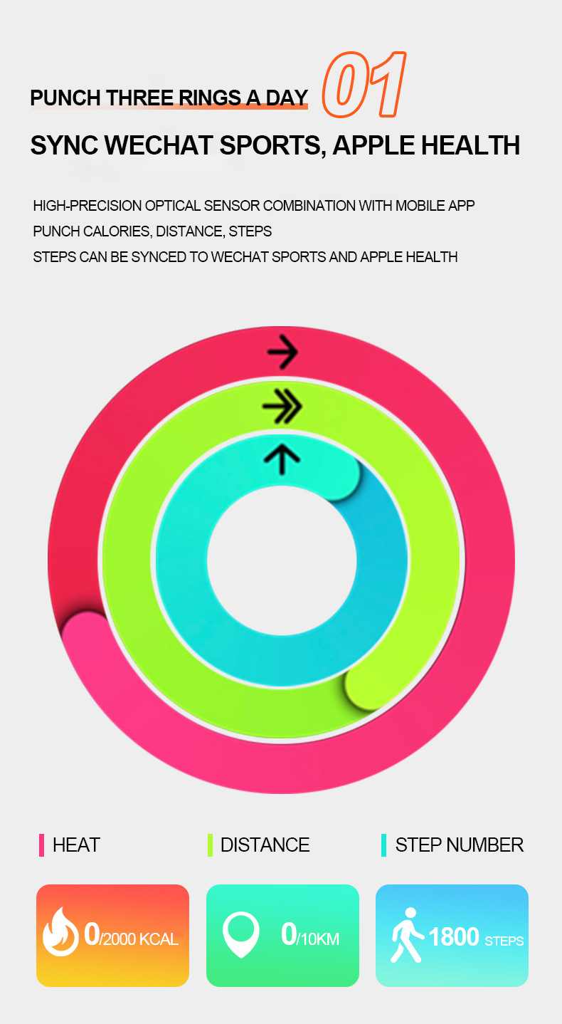 Smart Ring With Heart Rate Sleep Blood Oxygen And Gesture Control_voghion.com