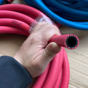 GREATFLEX double color braided rubber high pressure oxygen acetylene pipe free shipping