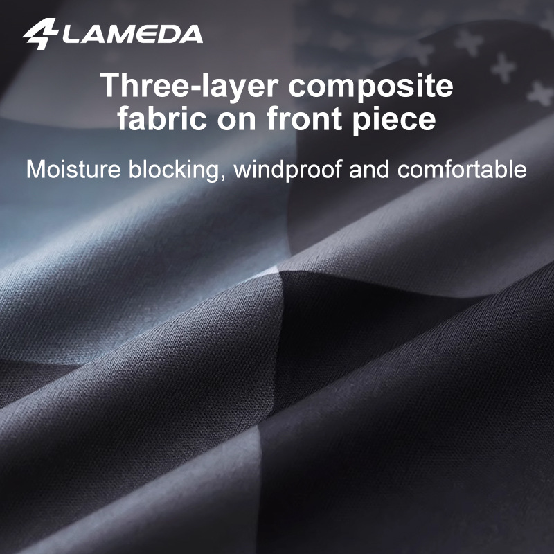 Lampada Autumn and Winter Fleece Men's Long Sleeve Road Bike Warm Long Top Windproof Riding Suit