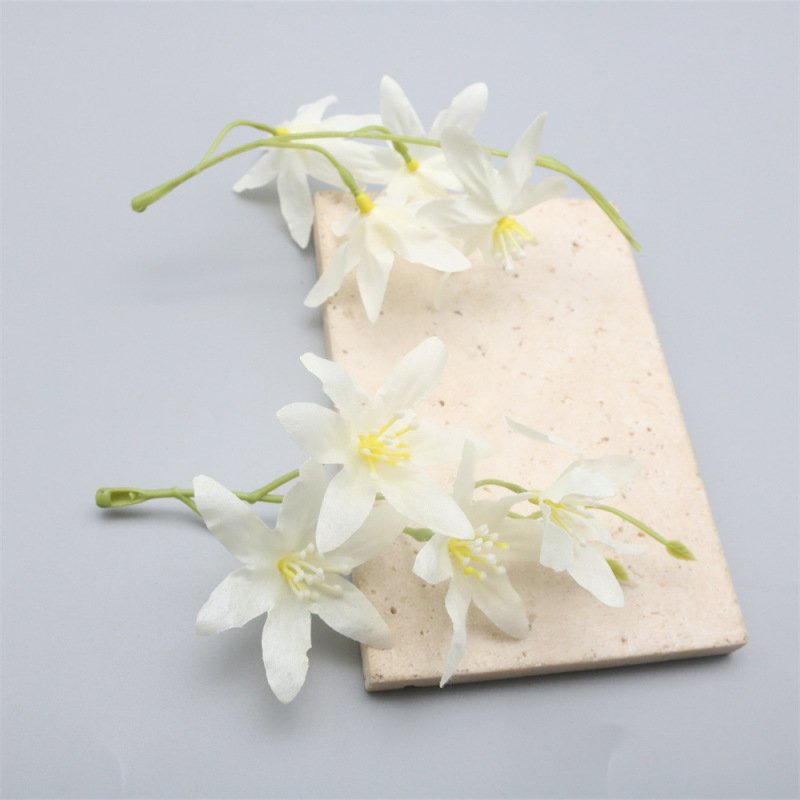 仿真文小兰花花束假花 diy手工簪花古风头饰材料拍摄跳舞家居装饰|undefined