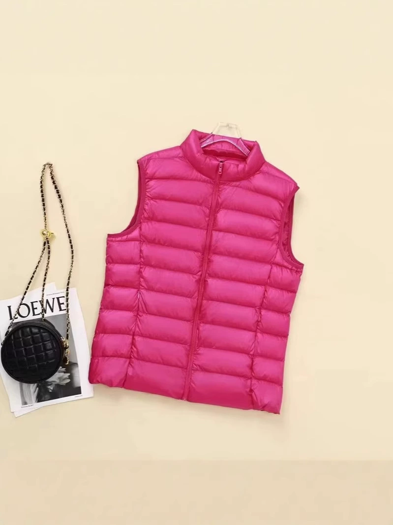 Winter light and thin ultra thin vest with down, plus size