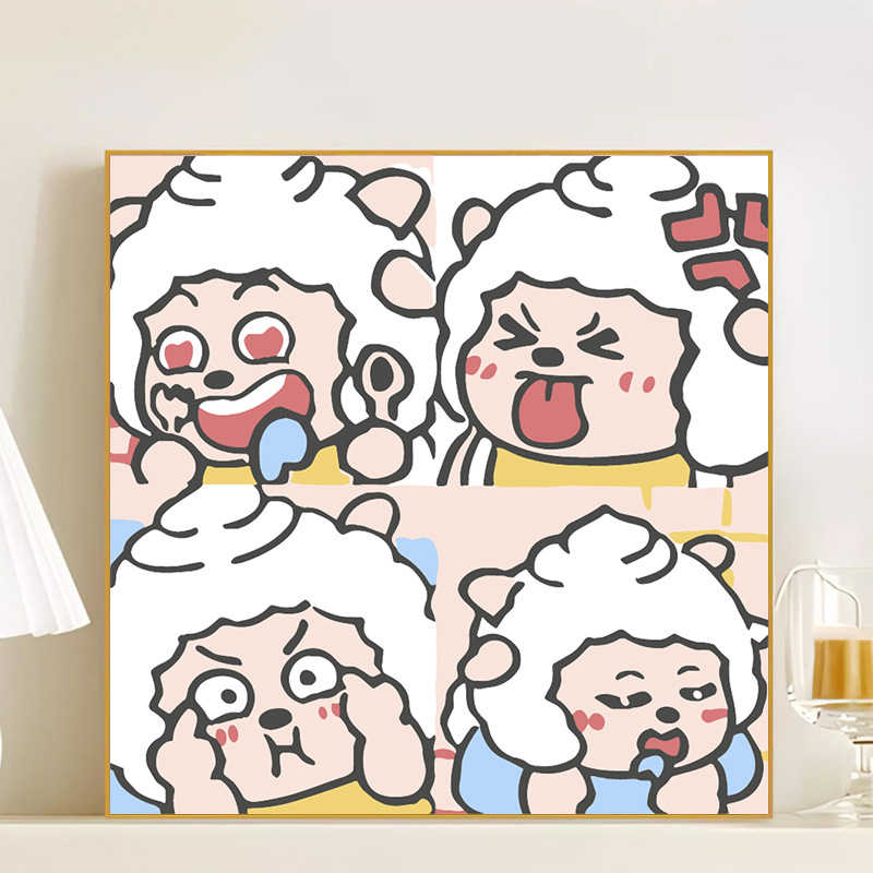 LL089 / 20*20CM（画笔+颜料+绷好内框）