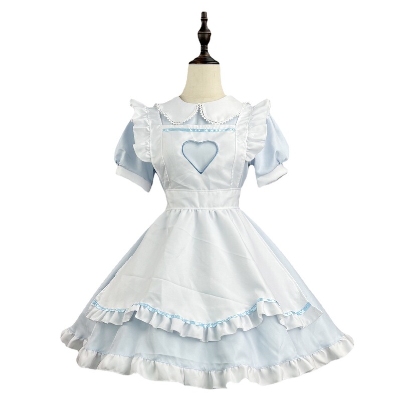 オリジナルのクロスボーダーアマゾンの超萌え透かし彫りの愛のウサギのメイドのロリータのコスプレの出演服の大きいサイズ|undefined