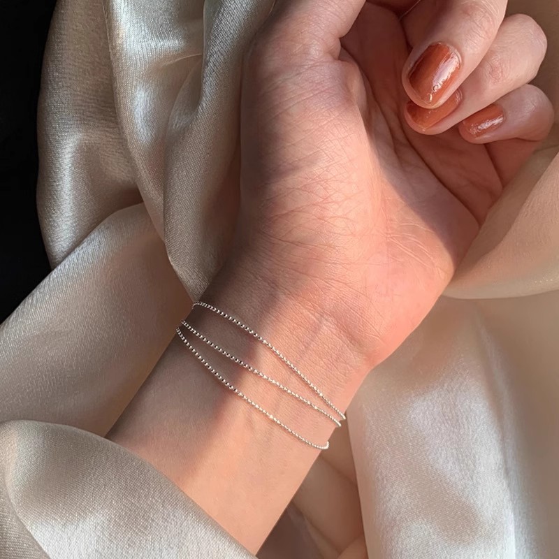 5g Weight Bracelets Classification 1 Piece Quantity Daily Occasion 925 Sterling Silver Material Round, Solid Color Pattern Women's Gender Polishing Design Simple Style Style 925 Sterling Silver Bracelets Simple Style 2