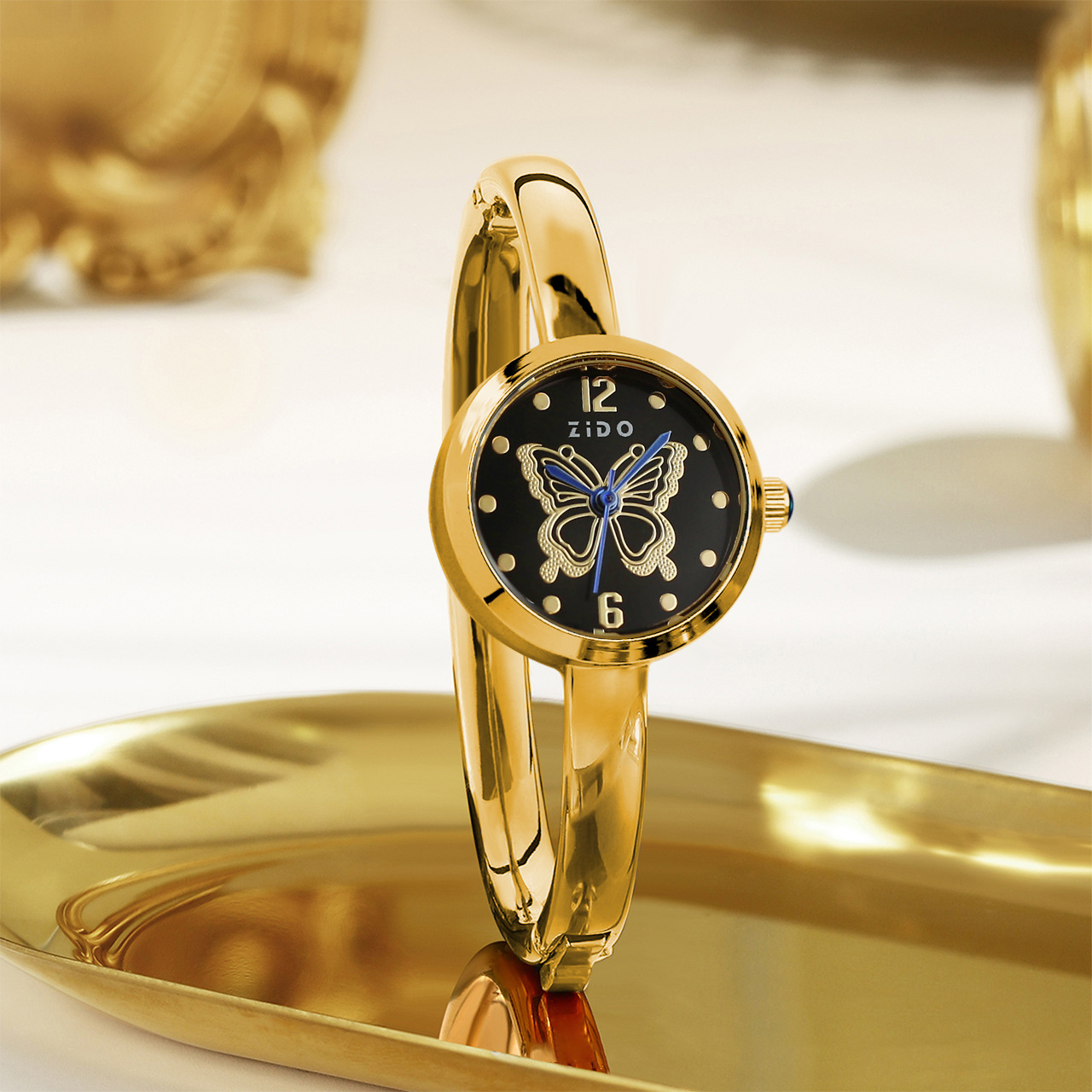 Popular Bracelet Watch Small Dial Niche Light Luxury Diamond Scale Oval Women's Watch Cross-Border Popular Women's Watch