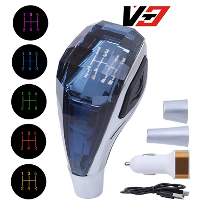 Cab and accessories, Modification Luminous Crystal Gear Shift - blue-crystal-with-light-on-both-sides-12345r