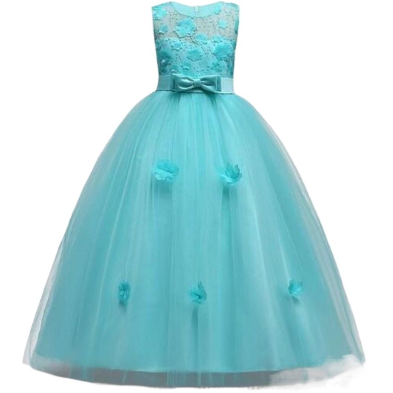 Europa y América nuevas niñas vestido de pasarela vestido de flores vestido de baile para niños vestido de rendimiento de piano al por mayor 591