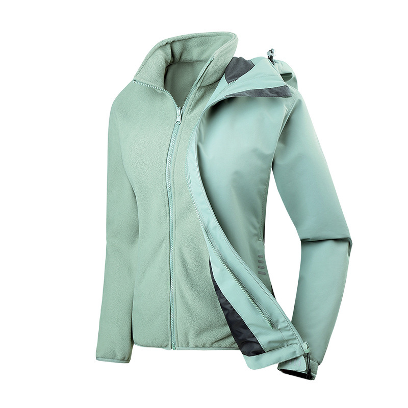 Chaqueta Térmica Impermeable 3 en 1 para Pareja Set de 2 Piezas de Poliéster A Prueba de Viento para Invierno image 5