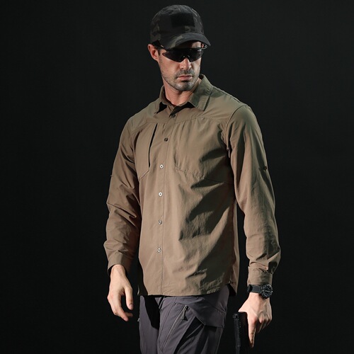 Trailblazer Eagle Quick-Dry Shirt, Plaid Quick-Dry Clothing for Military Enthusiasts, Outdoor Style – PLY-31