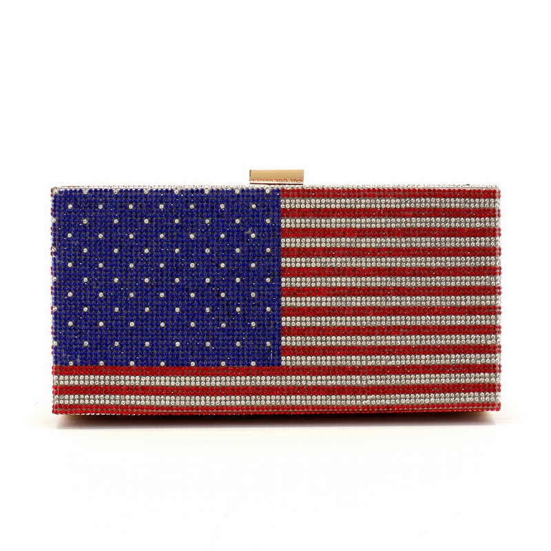 Cross-Border New Style Rhinestone Bag Clutch Bag Women's Evening Bag Glittering Full of Diamonds Fashionable Versatile Small Square Bag Crossbody Bag