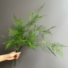 仿真日式天冬文竹民宿装饰仿真云片松刺蕨草禅意古风摆放植绒文竹