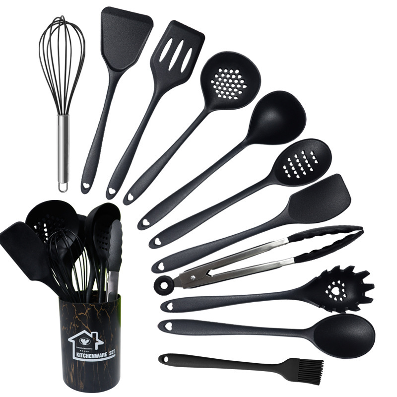 12 piezas de silicona de cocina de silicona antiadherente, cocina de silicona de grado alimenticio, al por mayor.