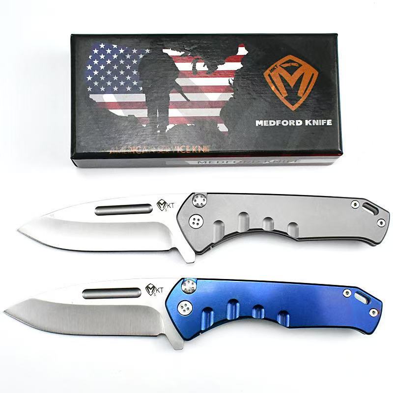 户外折刀梅德福重型折叠刀高硬度D2全钢折叠小刀野营防身刀水果刀