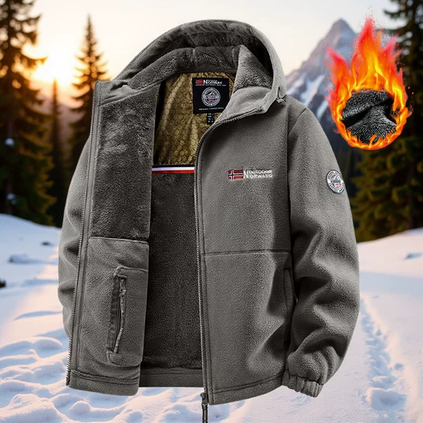 12-Hour In-Stock Delivery, Cross-Border Plus-Size Jackets for Middle-Aged and Elderly Men, Youth Fleece Jackets, Sports Couple Style, Norway