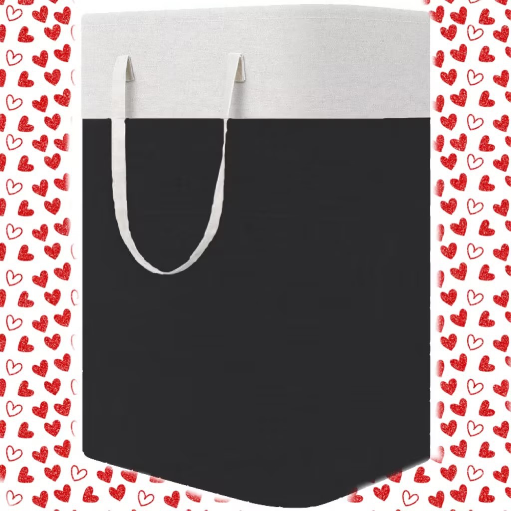 Bolsa de almacenamiento de tela de Amazon transfronteriza cesta de almacenamiento de tela cesta de lavandería plegable a rayas ropa sucia edredón de algodón en movimiento