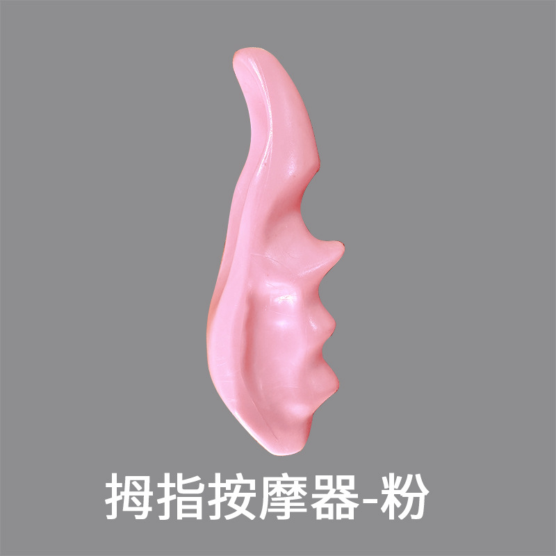 Inicio muscular y punto final rehabilitación punto gatillo masajeador manual presionando dedo presión punto original fascia relajación muscular a mano alzada