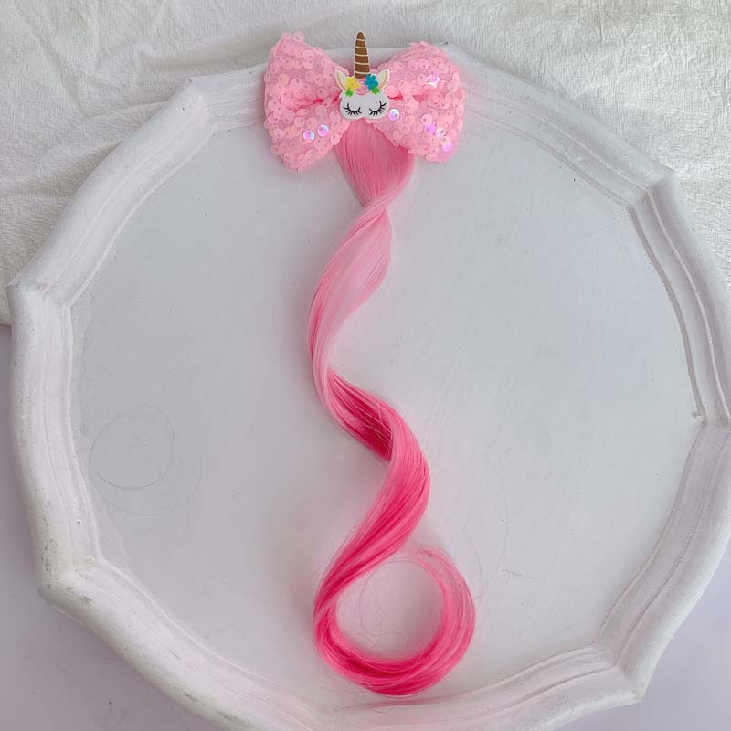 Kid's Cute Unicorn Cloth Bowknot Party Headpieces display picture 11