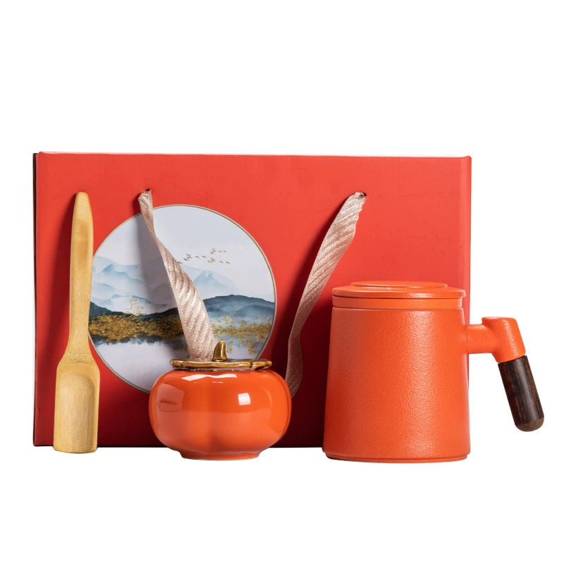Gift box in gift box, ceramic tea cup, set, Birthday gift