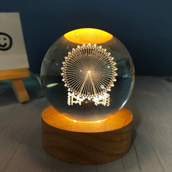 Ferris wheel, night light